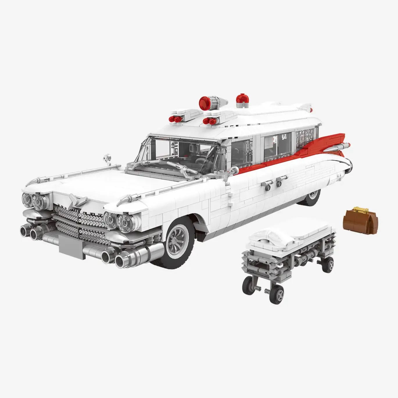 Amerikanischer Krankenwagen 1959 weiß