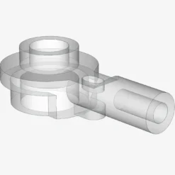 Bar 1L with 1 x 1 Round Plate with Hollow Stud X 200