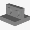 Bracket 2 x 2 - 1 x 2 Centered X 50