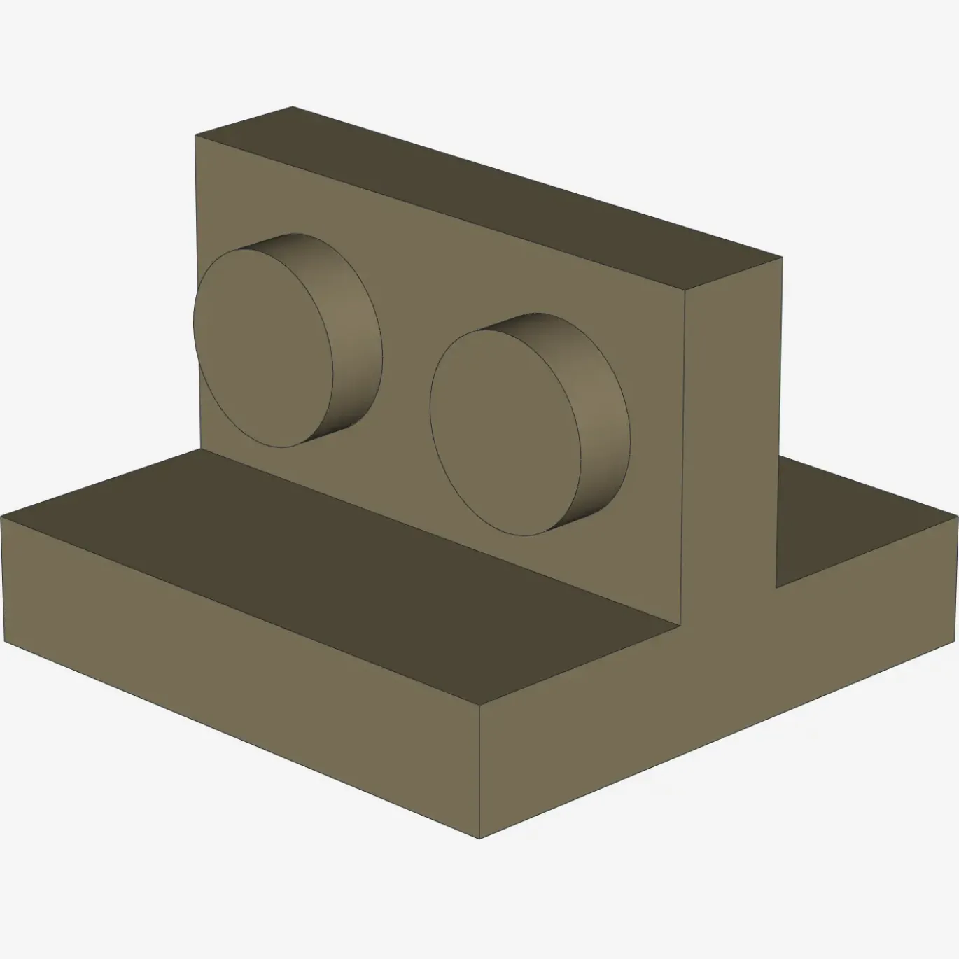 Bracket 2 x 2 - 1 x 2 Centered X 50
