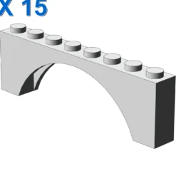 BRICK W. BOW 1X8X2 X 15