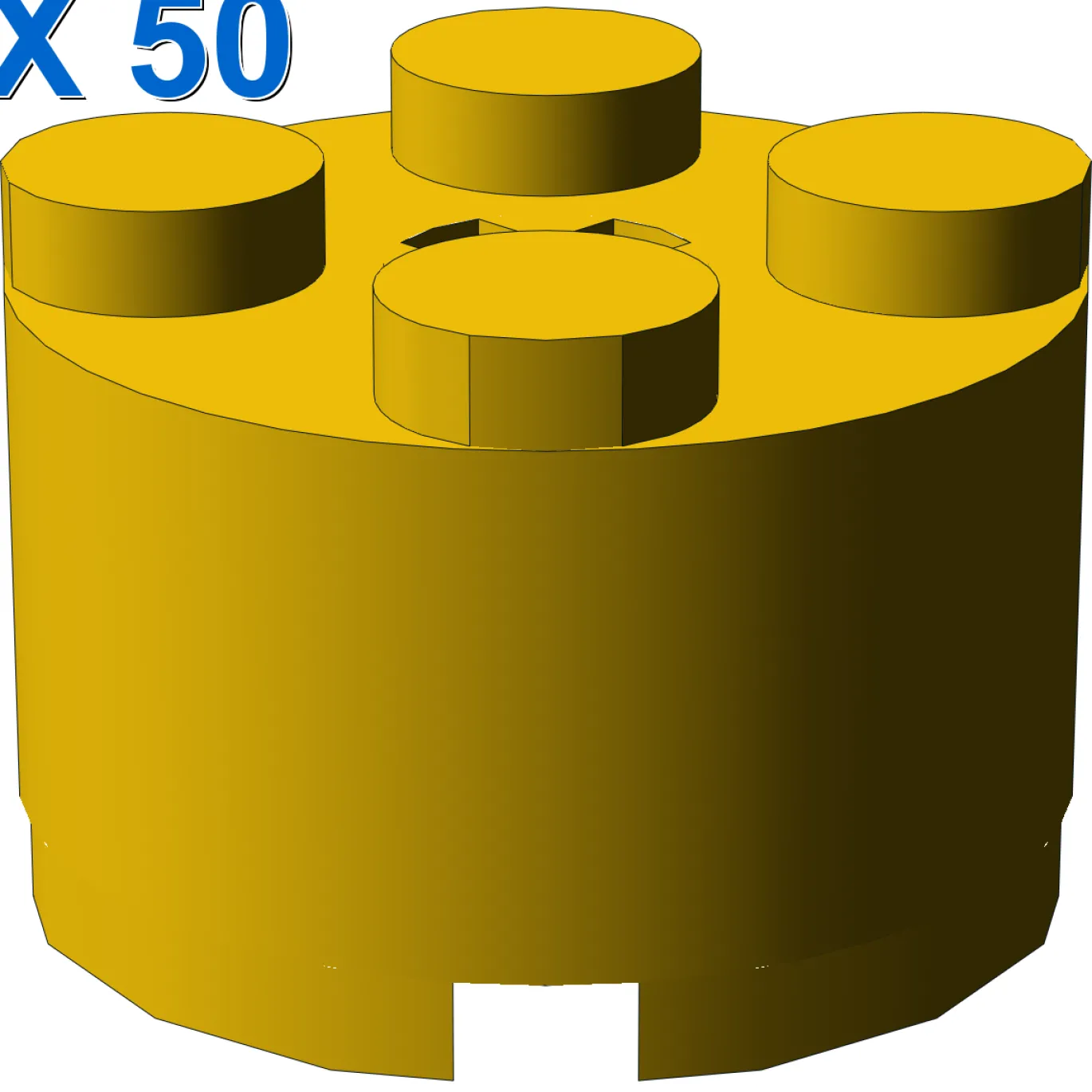 BRICK Ø16 W. CROSS X 50