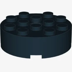 BRICK 4X4 ROUND W. Ø4.9 W. KL. X 15