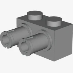 BRICK 1X2 W. DOUBLE SNAP X 50