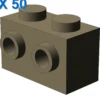 BRICK 1X2 W. FOUR KNOBS X 50