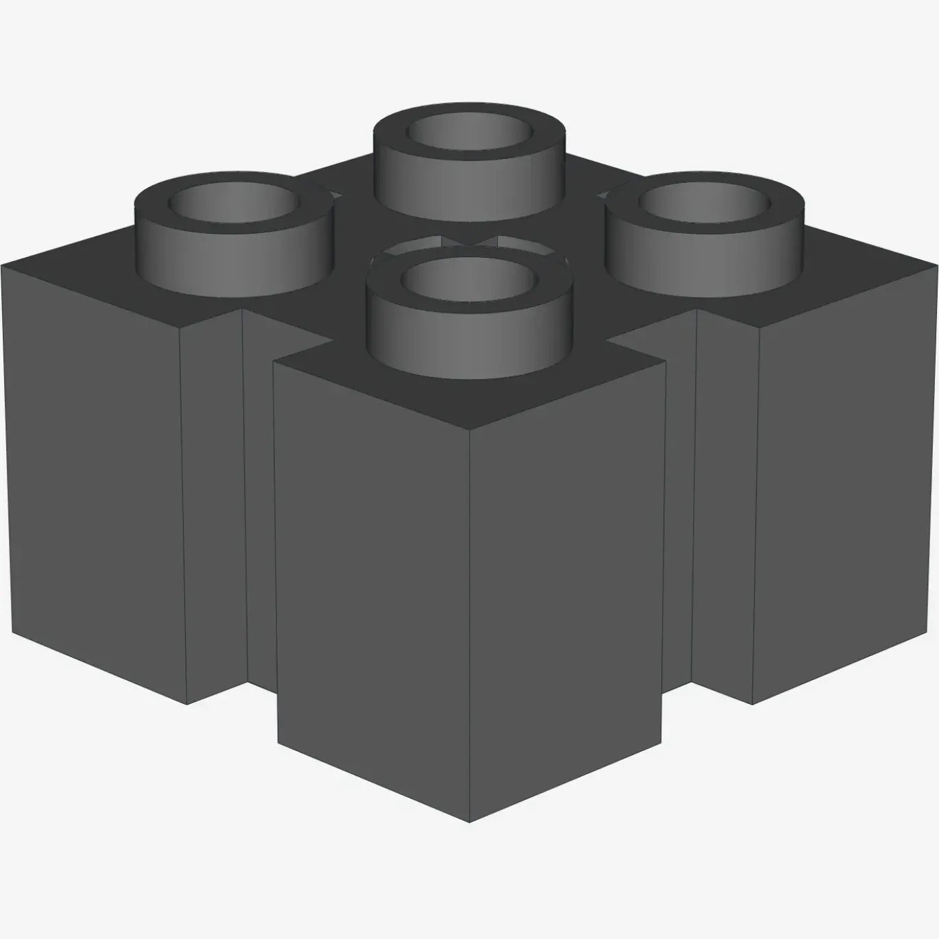 BRICK 2X2 W/GROOVE A.CR.HOLE X 50