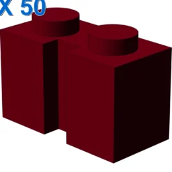 BRICK 1X2 W. GROOVE X 50
