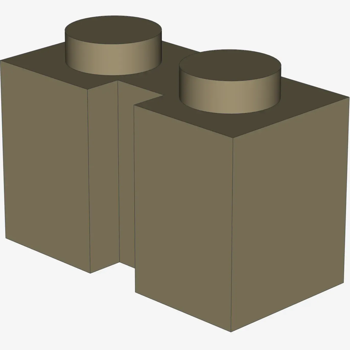 BRICK 1X2 W. GROOVE X 50