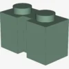 BRICK 1X2 W. GROOVE X 50