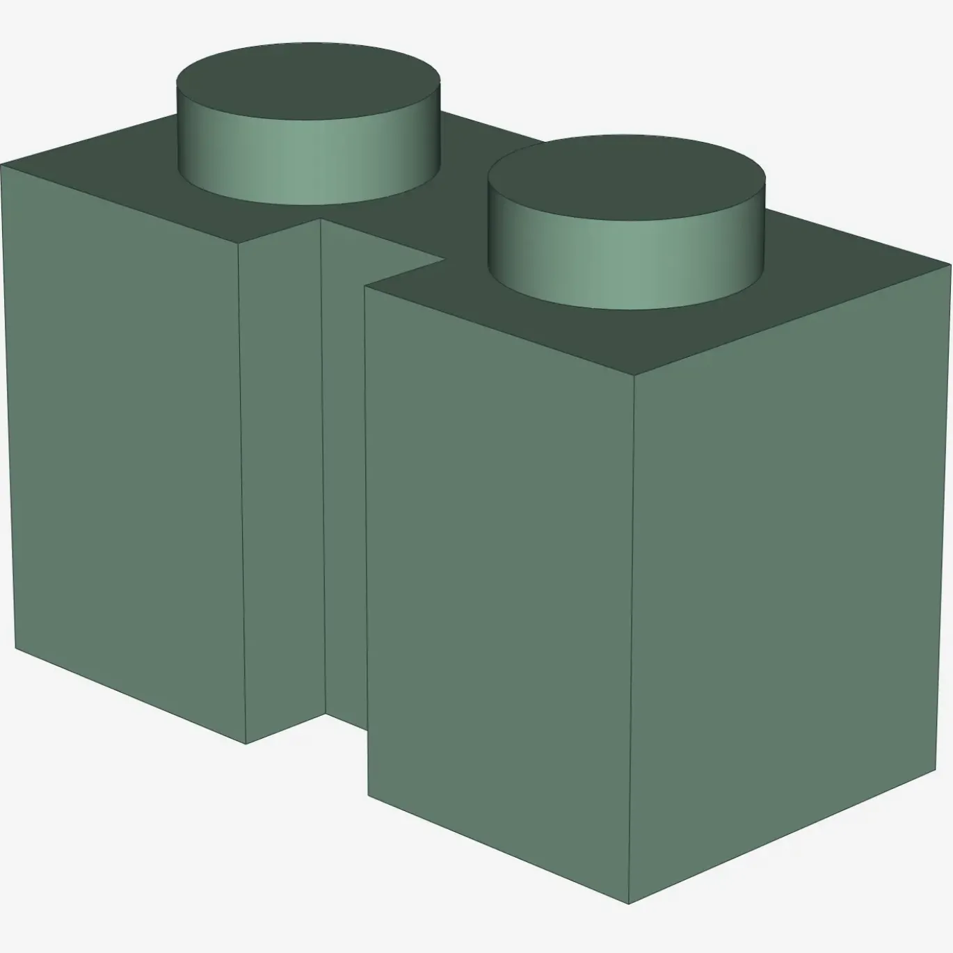 BRICK 1X2 W. GROOVE X 50
