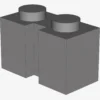 BRICK 1X2 W. GROOVE X 50