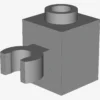 BRICK 1X1 W/HOLDER, H0RIZONTAL X 100