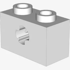 BRICK 1X2 WITH CROSS HOLE X 50