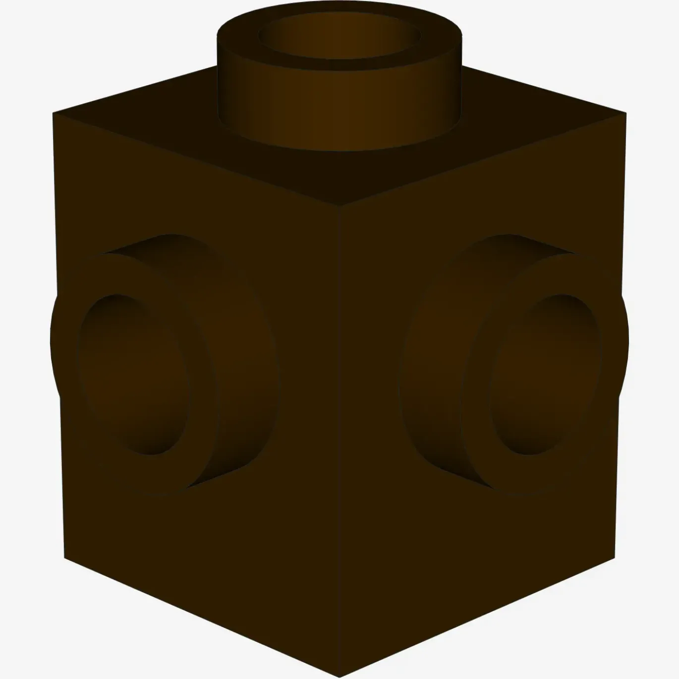 BRICK 1X1 W. 4 KNOBS X 600