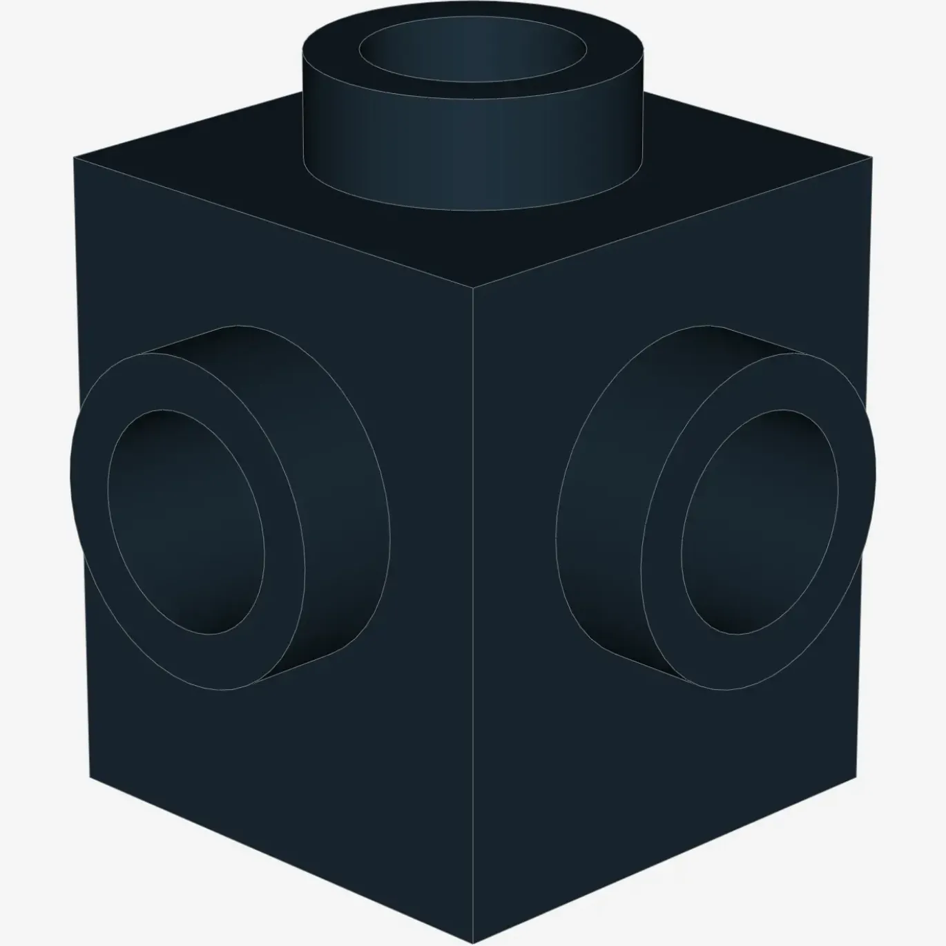 BRICK 1X1 W. 4 KNOBS X 100