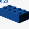 BRICK 2X4 X 20