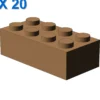 BRICK 2X4 X 20