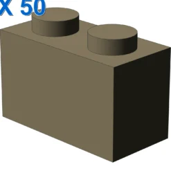 BRICK 1X2 X 50