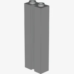 BRICK 1X2X5 W. GROOVE X 15