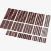 Brix Kleine Plates, gemischt, dunkelrot (Dark Red)