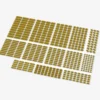 Brix Kleine Plates, gemischt, gelb