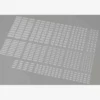 Brix Kleine Plates, gemischt, transparent (Trans Clear)