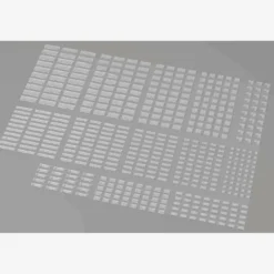 Brix Kleine Plates, gemischt, transparent (Trans Clear)