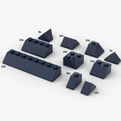 Brix 200 Stück, Roof Slopes, Gemischt, Dark Blue