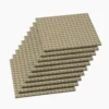 Brix 10 Stück, 16x16 Plate, dunkelbeige (Dark Tan)