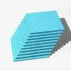 Brix 10 Stück, 16x16 Plate, Medium Azure