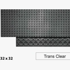 Brix 32x32 Plate, transparent (Trans Clear)