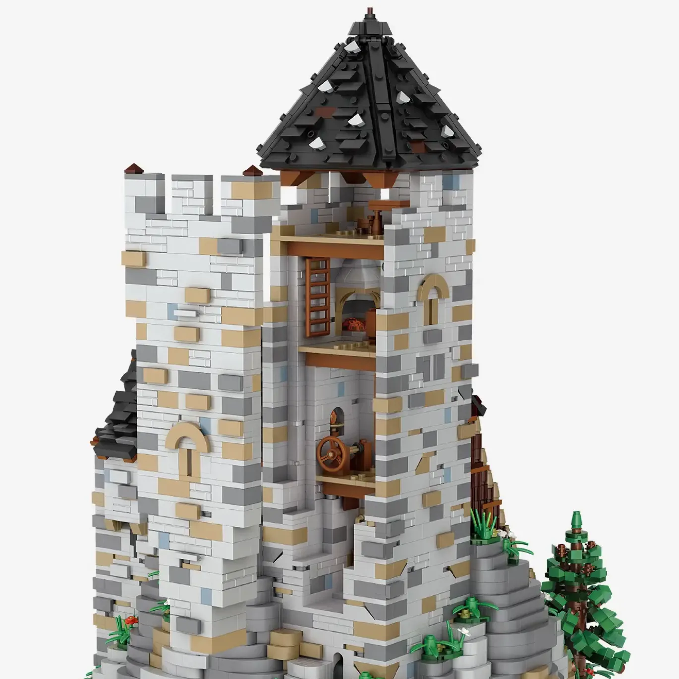 Burg Blaustein Bergfried Erweiterung (Mini Blocks)