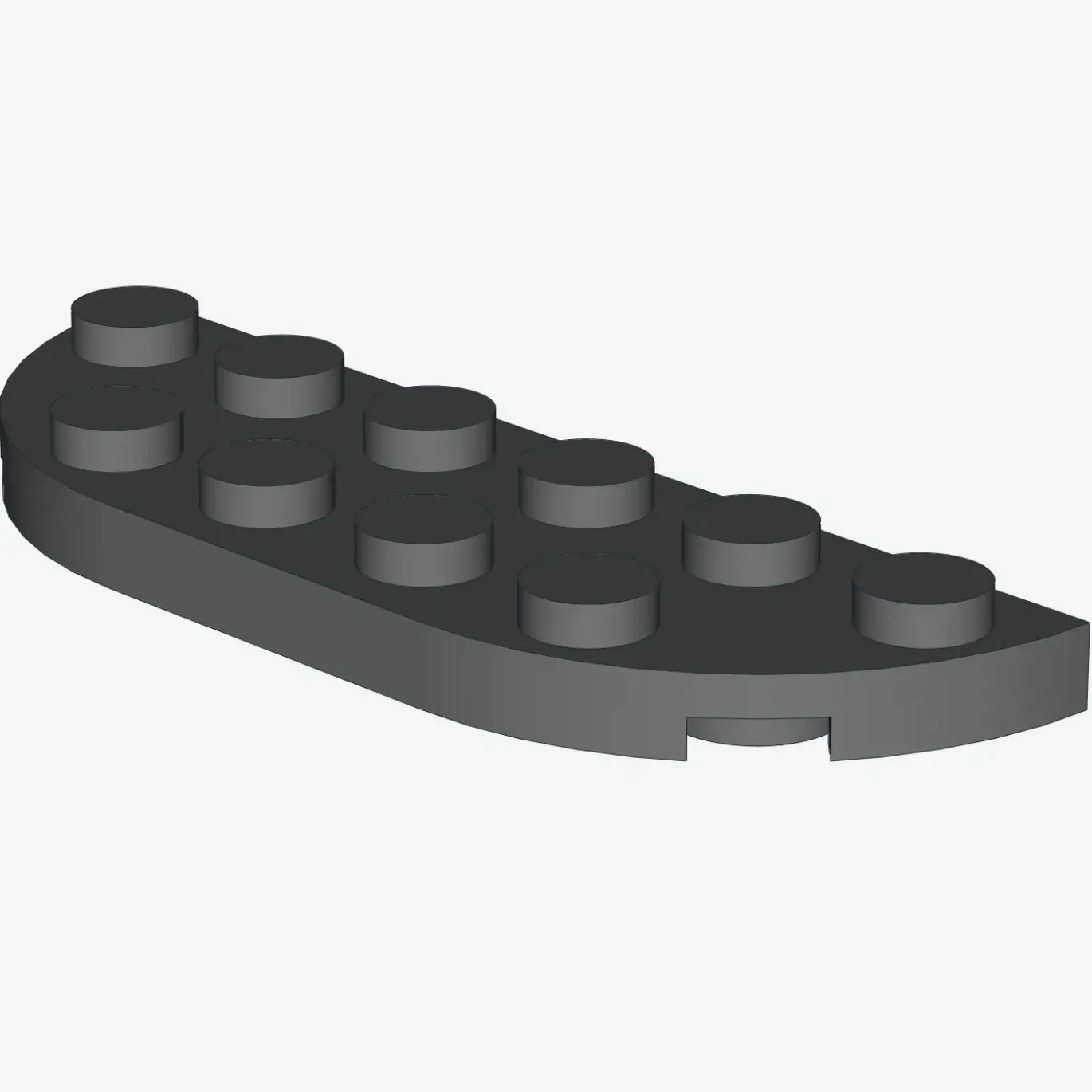 1/2 CIRCLE PLATE 2X6 X 50