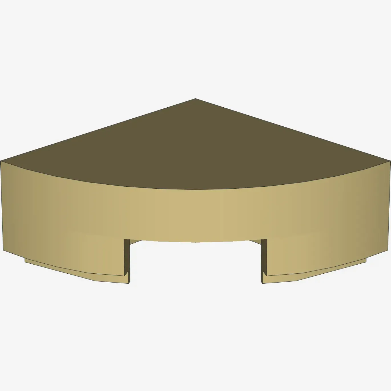 1/4 CIRCLE TILE 1X1 X 200