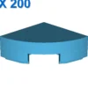 1/4 CIRCLE TILE 1X1 X 200
