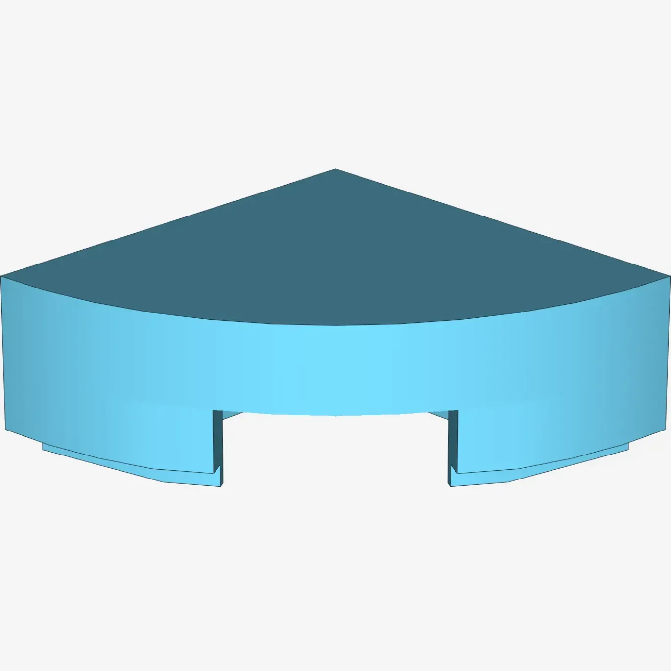 1/4 CIRCLE TILE 1X1 X 200