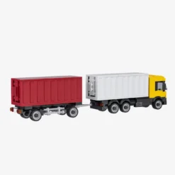Container Lastwagen mit Anhänger