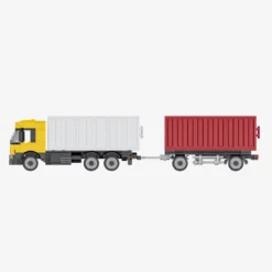Container Lastwagen mit Anhänger