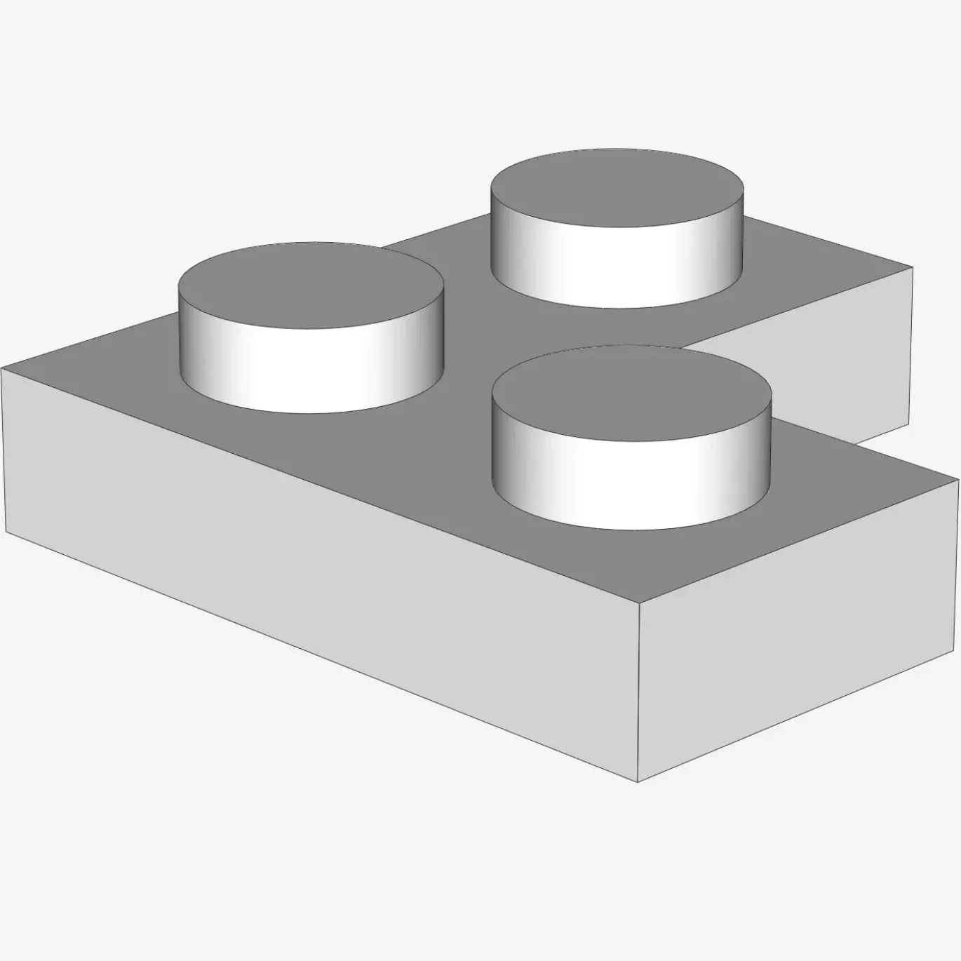 CORNER PLATE 1X2X2 X 100