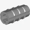 CROSS AXLE, EXTENSION M/3 RIBS X 100