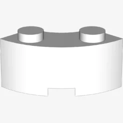 CURVED BRICK 2 KNOBS