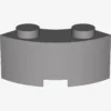 CURVED BRICK 2 KNOBS