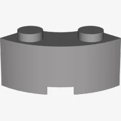 CURVED BRICK 2 KNOBS