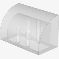 Curved Top, Brick, Modified 1 x 2 x 1 No Studs X 100