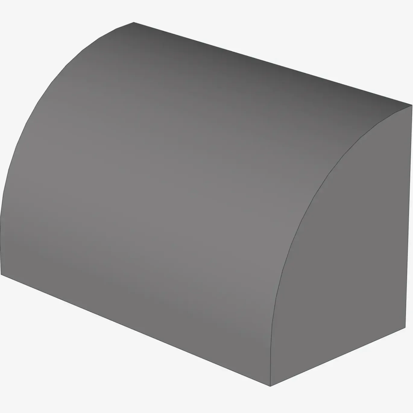 Curved Top, Brick, Modified 1 x 2 x 1 No Studs X 100