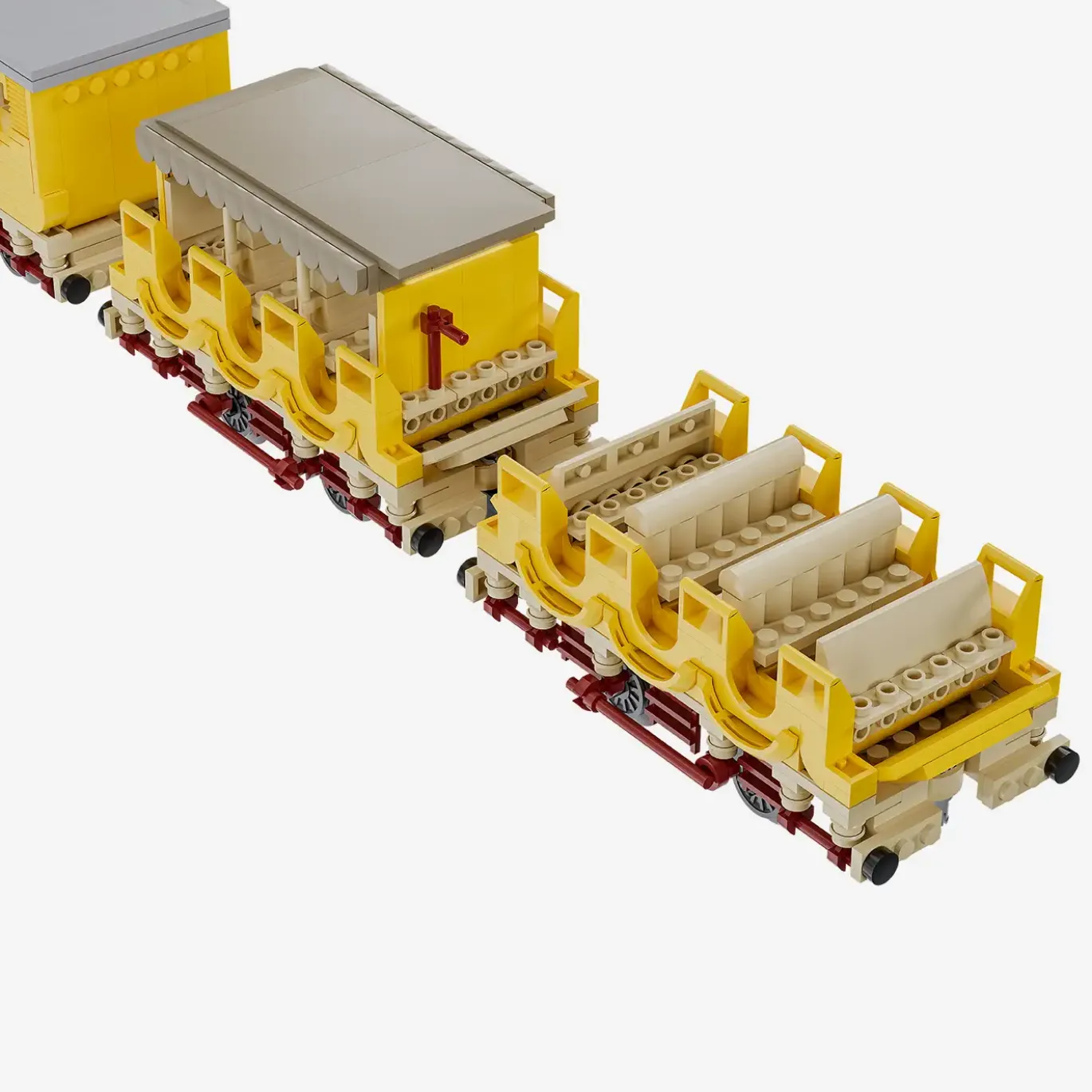 Dampflokomotive Adler mit 1.-3. Klasse-Wagen