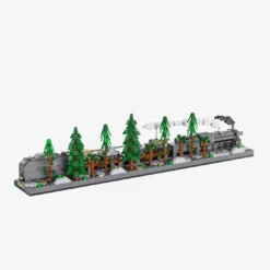 Diorama Dampflok mit Panzern