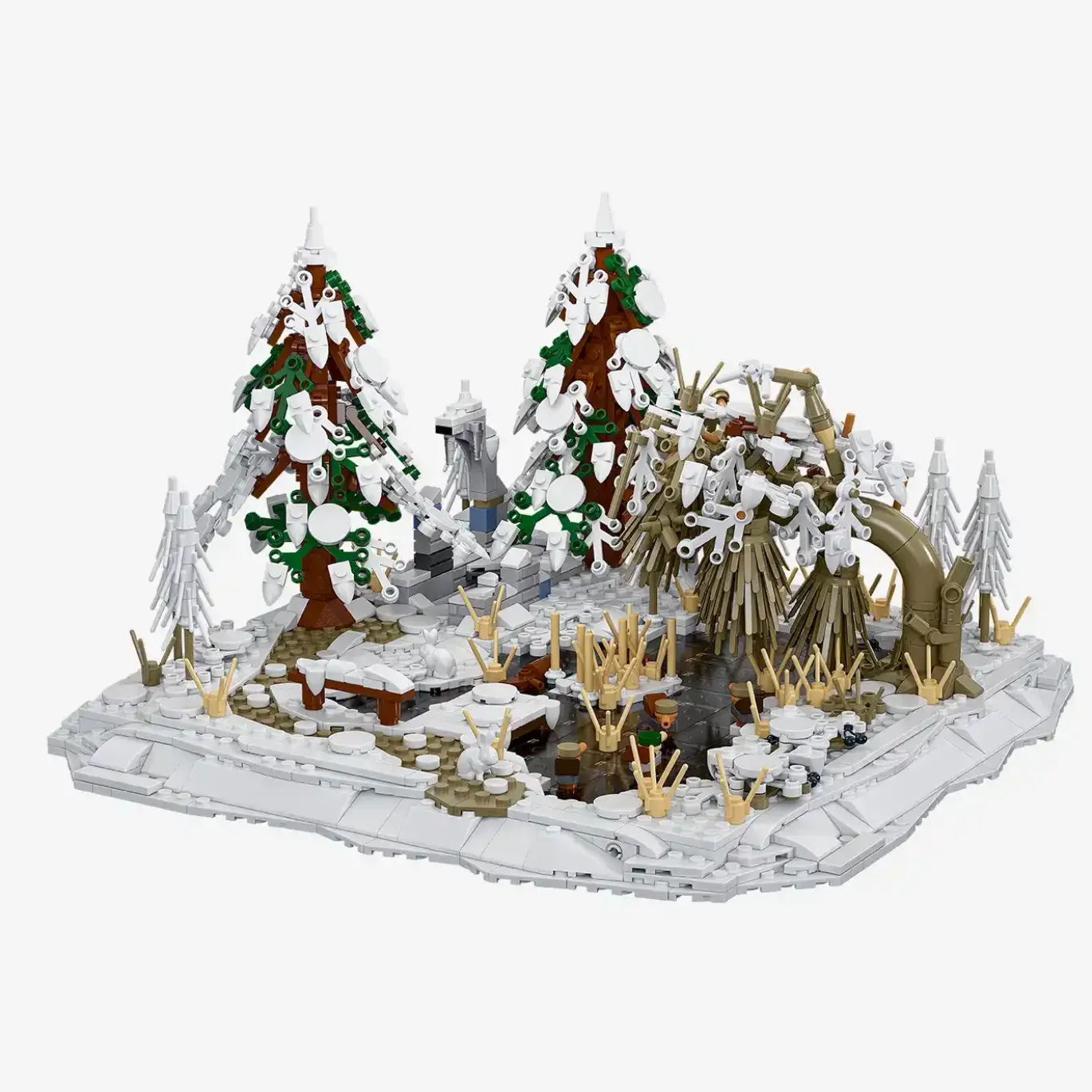 Diorama: Teich im Winter