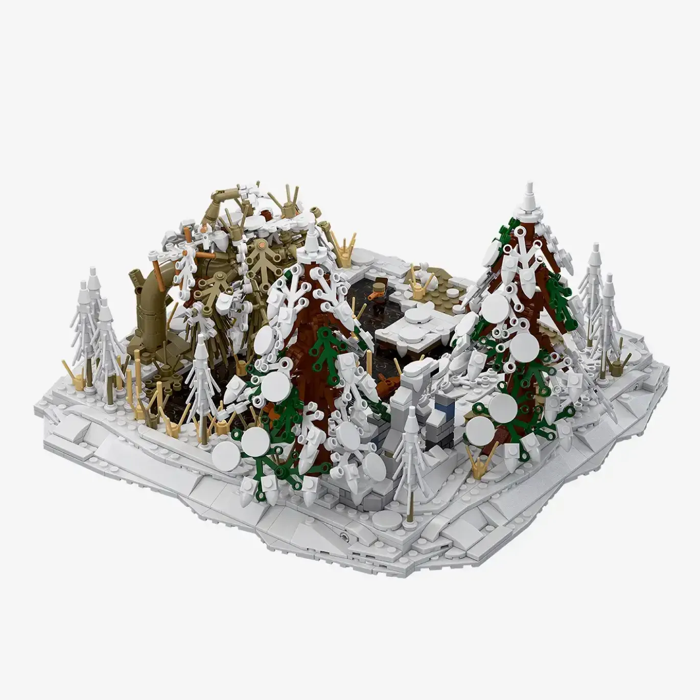 Diorama: Teich im Winter