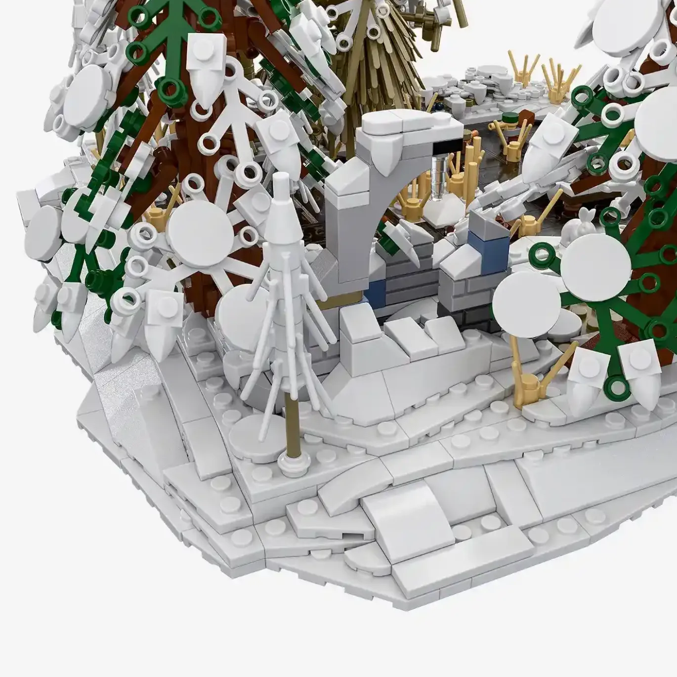 Diorama: Teich im Winter